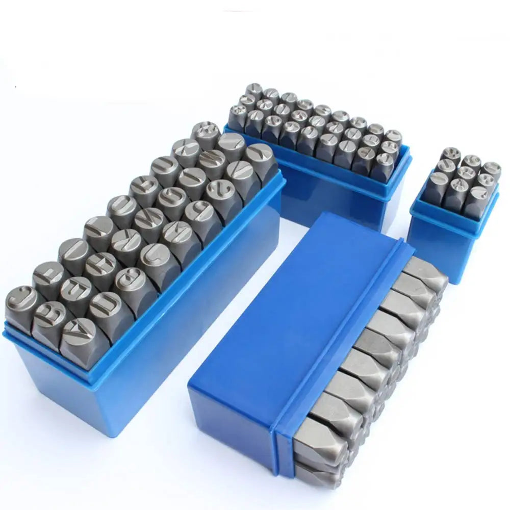 Chrome Vanadium Steel Alloy A-Z Stamping Rivet Printing 0-10mm Hand-numbered 0-8 Numbers English Chapter Symbols Die Rivets