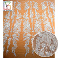 Crystal Sequins Bridal Superior Quality Luxury Embroidery Silver Heavy Bead Wedding Tulle Lace Fabric