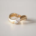 Fine Jewelry Manufacturer Women's Solid Gold Engagement Ring Marquise Lab-Grown Diamond Ring