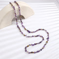 Natural Amethyst Crystal Pendant Necklace Handcrafted Old Crafts Product