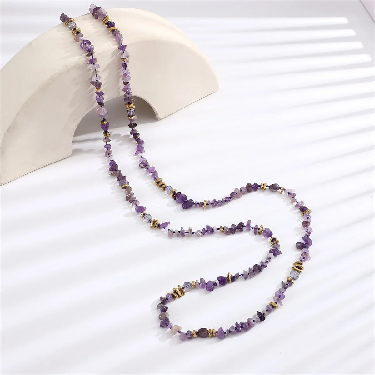 Natural Amethyst Crystal Pendant Necklace Handcrafted Old Crafts Product