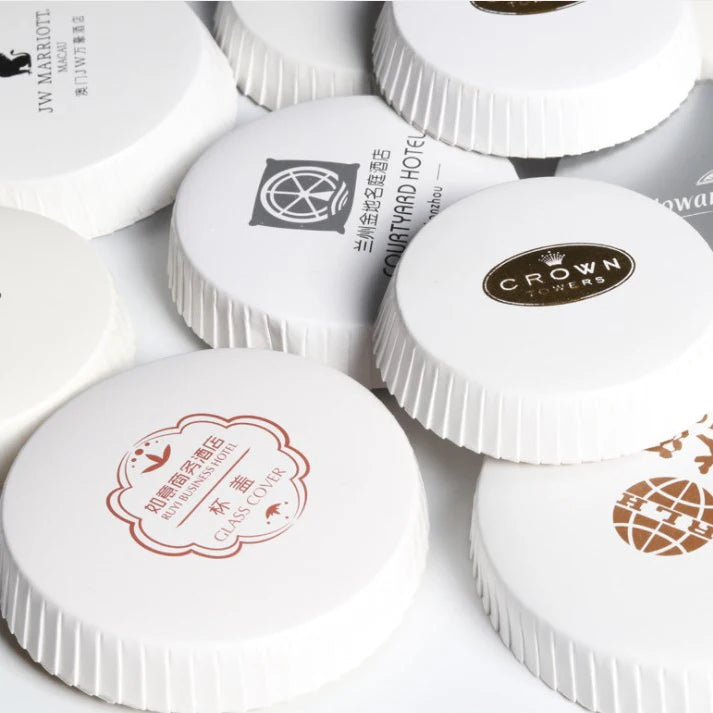 High Quality 12oz 90mm Tea Beverage Paper Cup Lid Food Grade Disposable Compostable Lid Cover