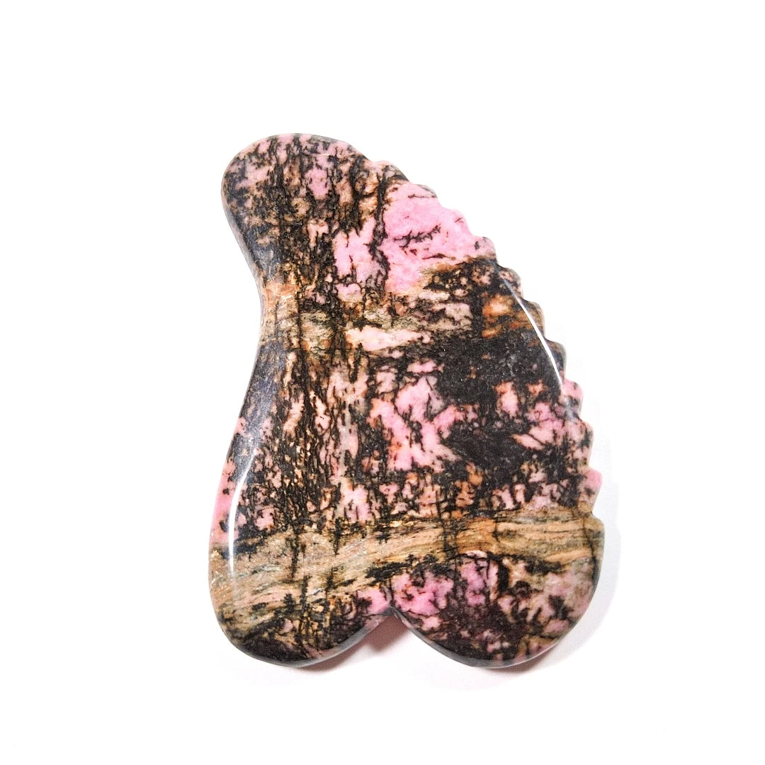 Diy Good Quality Customized Beauty Instrument Gua Sha Tool Hand Made Rhodonite Jasper Guasha Board