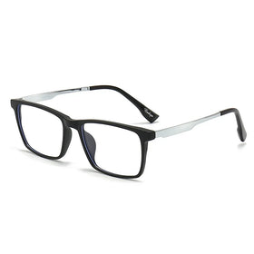 2026 Ready to Ship TR90 Computer Glasses Black Rectangle Cheap Anti Blue Light Glasses for Men