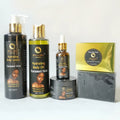 All Natural Hydrating Body Scrub Serum Whitening Dark Spot Face Cream African Black Soap Bleaching Body Lotion Skin Care Set