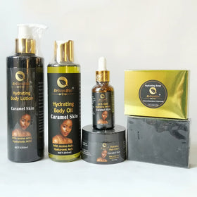 All Natural Hydrating Body Scrub Serum Whitening Dark Spot Face Cream African Black Soap Bleaching Body Lotion Skin Care Set
