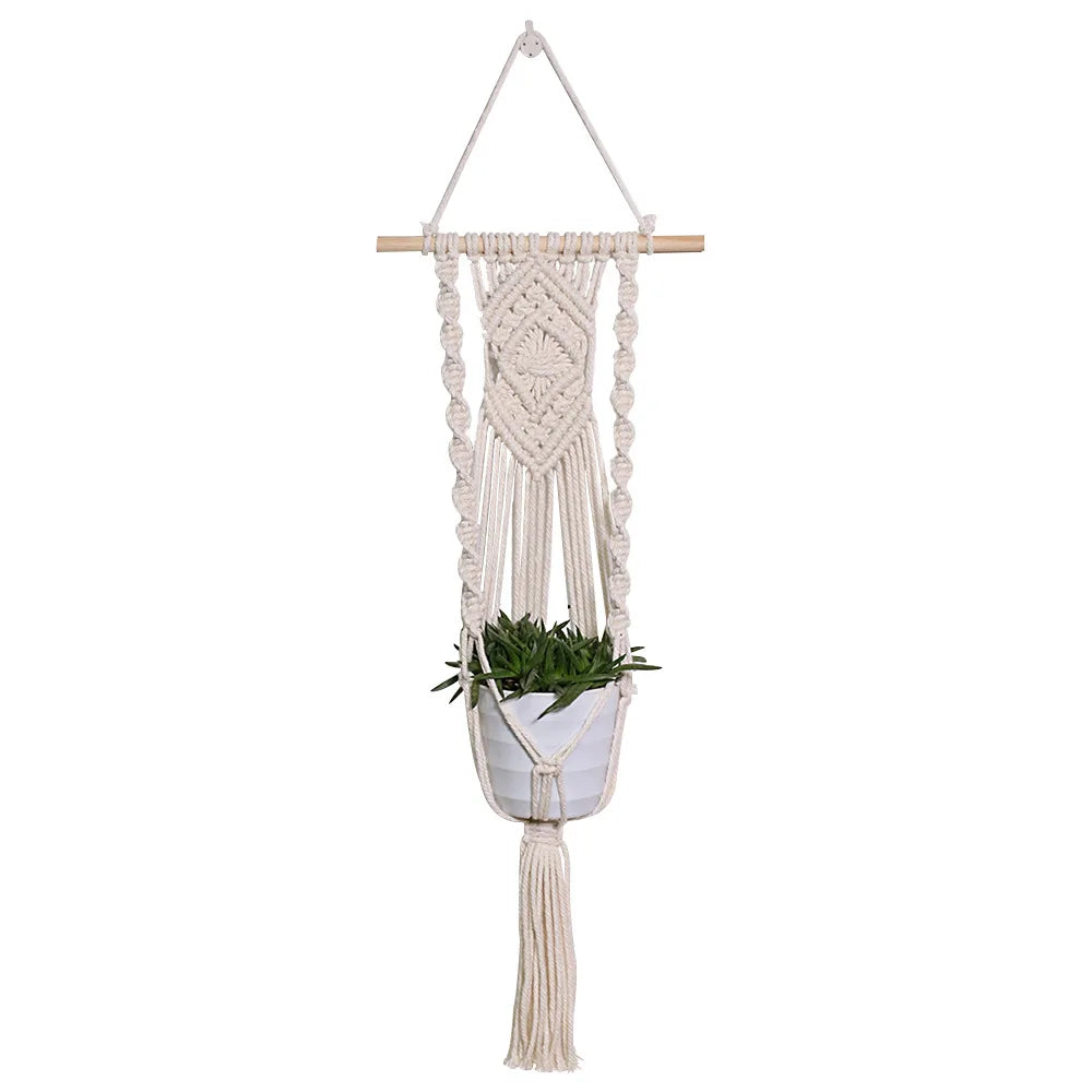 2021 New Style Sale Office Semi-manual Hanging Baskets Hanging Flower Basket Macrame Plant Hangers