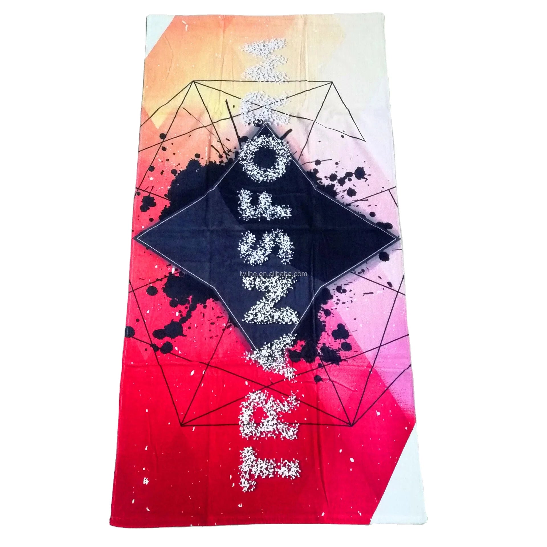 100% Cotton Beach Towel Custom Printing Comfortable Large Sand Free Beach Towel With Logo