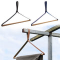 Outdoor Camping Foldable Waterproof PU Leather Clothes Holders Hanger with Customized Logo for Hiking & Travel