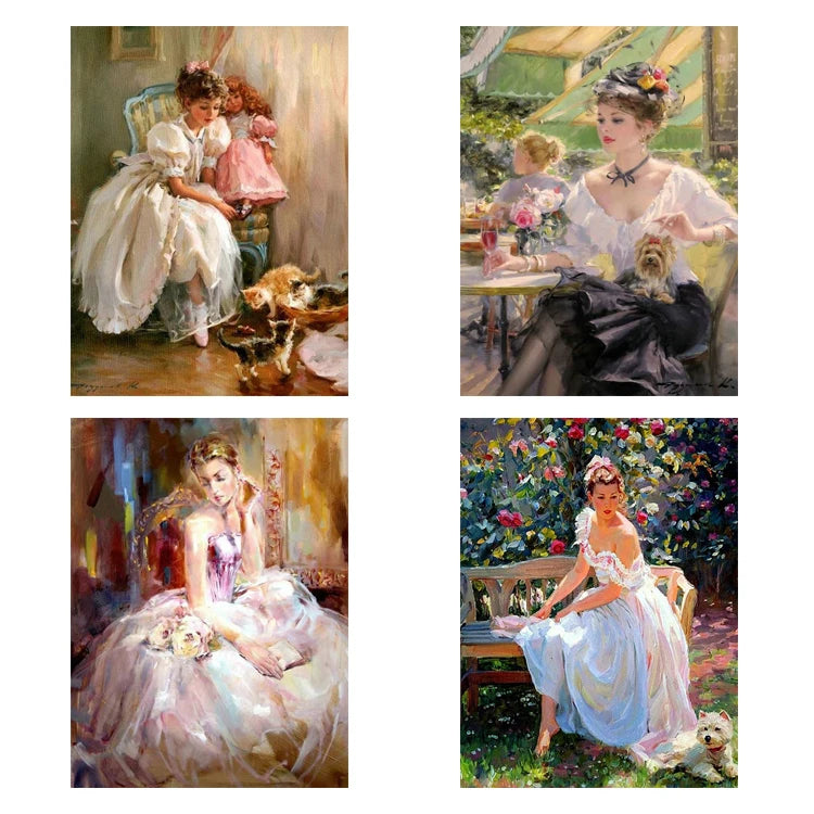 Mosaic 5D Full Kits Drill Square/Round Portrait Canvas Painting Wholesale DIY Diamond Embroidery Cross Stitch Home Decor Room