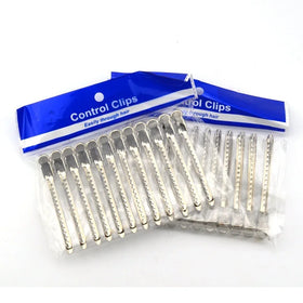 Collection FRP Duck-Bill Stand Head Hair Section Clips for Girls-Pack of 12