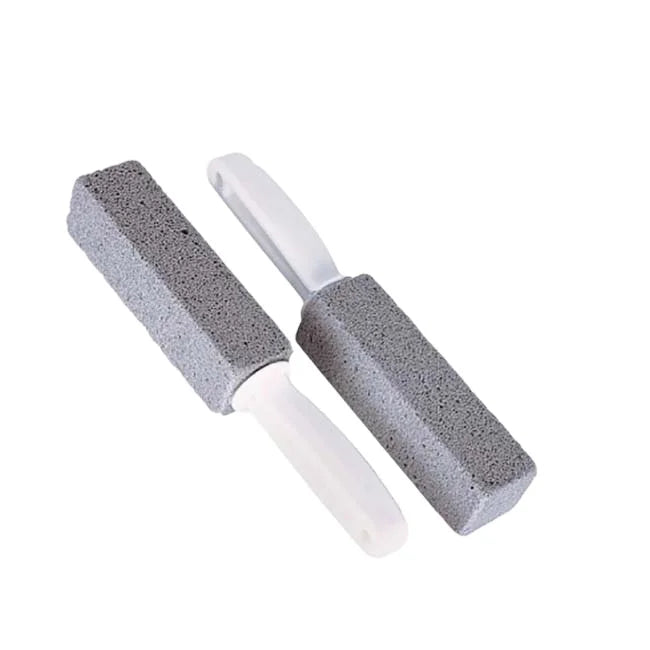 Epsilon Multifunctional Pumice Stone Cleaning Stick with Handle for Toilet Bowl and Rust and Grill and Household Cleaning