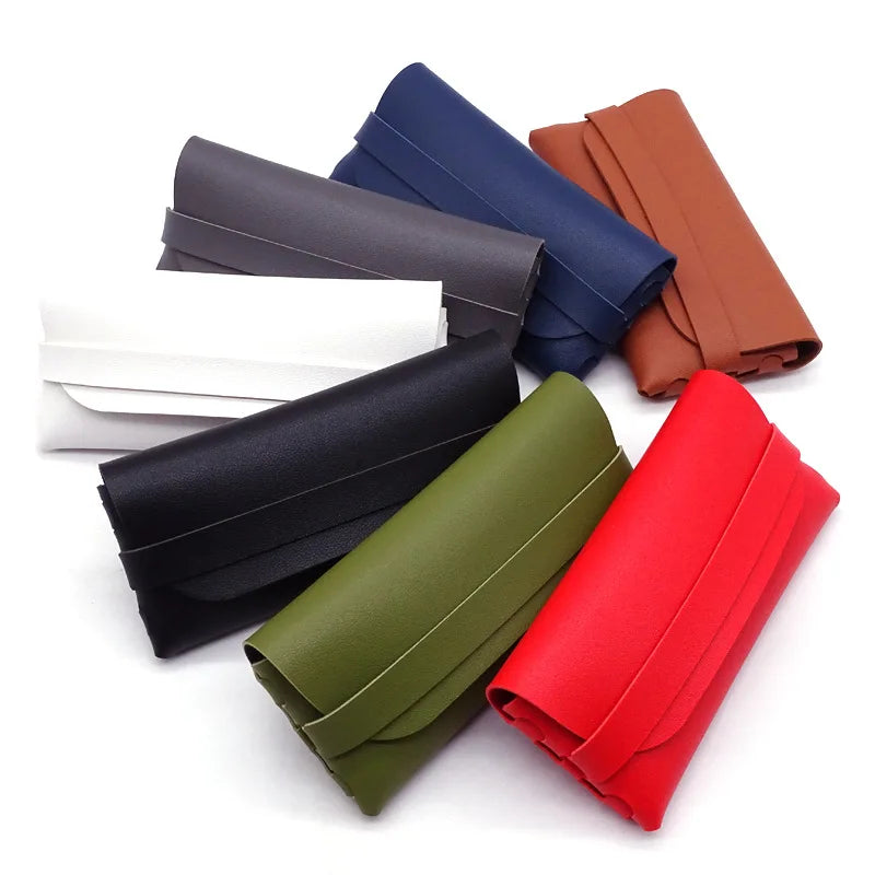 New Leather Sunglasses case Multi-color Soft Pu Glasses Bag Custom logo Wholesale Eyewear Storage Box