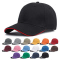 Wholesale 17 Colors Shade Solid Color Baseball Caps Sun Protection Custom Logo Embroidered Cotton Polyester Sports Golf Hats