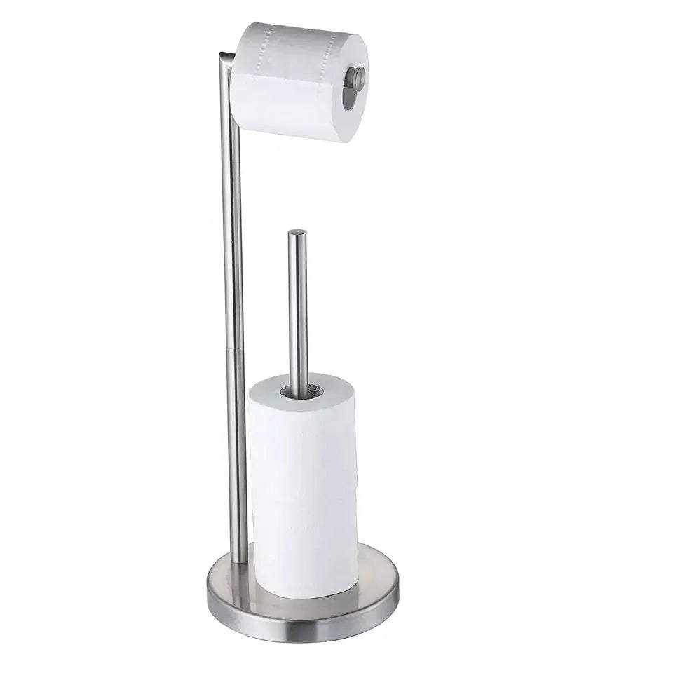 Free Standing Stainless Steel Toilet Paper Holder with Heater Jumbo Roll Bathroom Accessory for Hotel Use