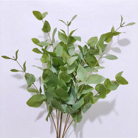 Hotsale Fashionable Plastic Artificial 3 Branches Eucalyptus Plant 77CM Decorative Greenery Home Decoration OEM Brand