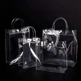 China Factory Multi Dimension 24 Size Options Custom Transparent Plastic Pvc Bag
