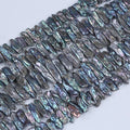 6-11mm Wholesale Natural Loose Fresh Water Pearls Irregular Sticks Beads Strands MegaBDM