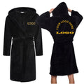 Soft Warm Plush Bathrobe Men's Soft Terrycloth Winter Warm Cozy Bathrobe with Hood Wholesale