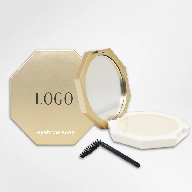 Vegan Waterproof Brow Soap Kit OEM New Octagon Brow Makeup Eyebrow Styling Soap Wild Eyebrow Shaping Gel Private Label