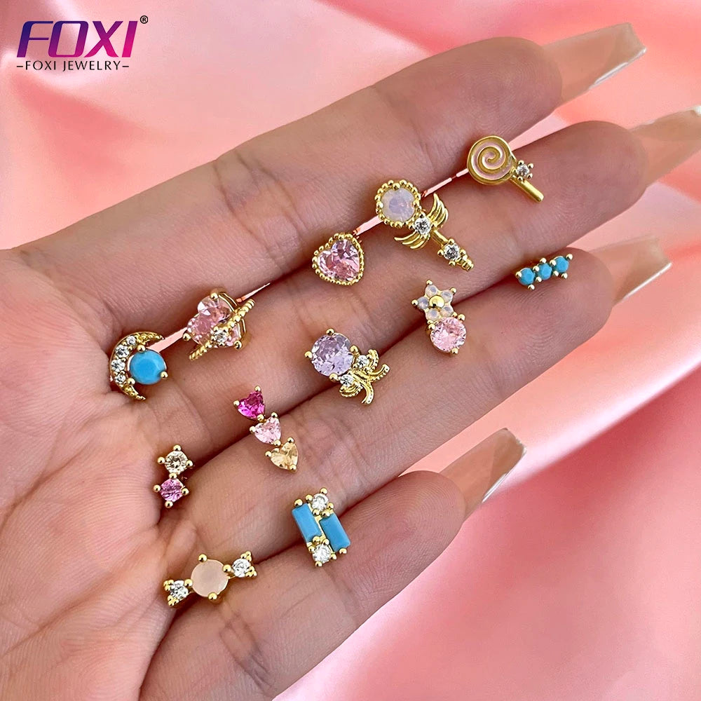 Hot Sale Silver Earring Jewelry 925 Silver Candy Stud Earring for Women