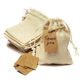 Wholesale Jewelry Home Goods Christmas Banquet Reusable Cotton String Muslin Linen Gift Bags Small Mini
