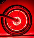 New Cool 7 Colors Smart Switch LED Bike Wheel Light USB Rechargeable LED Bicycle Hub Light for Bike Wheels