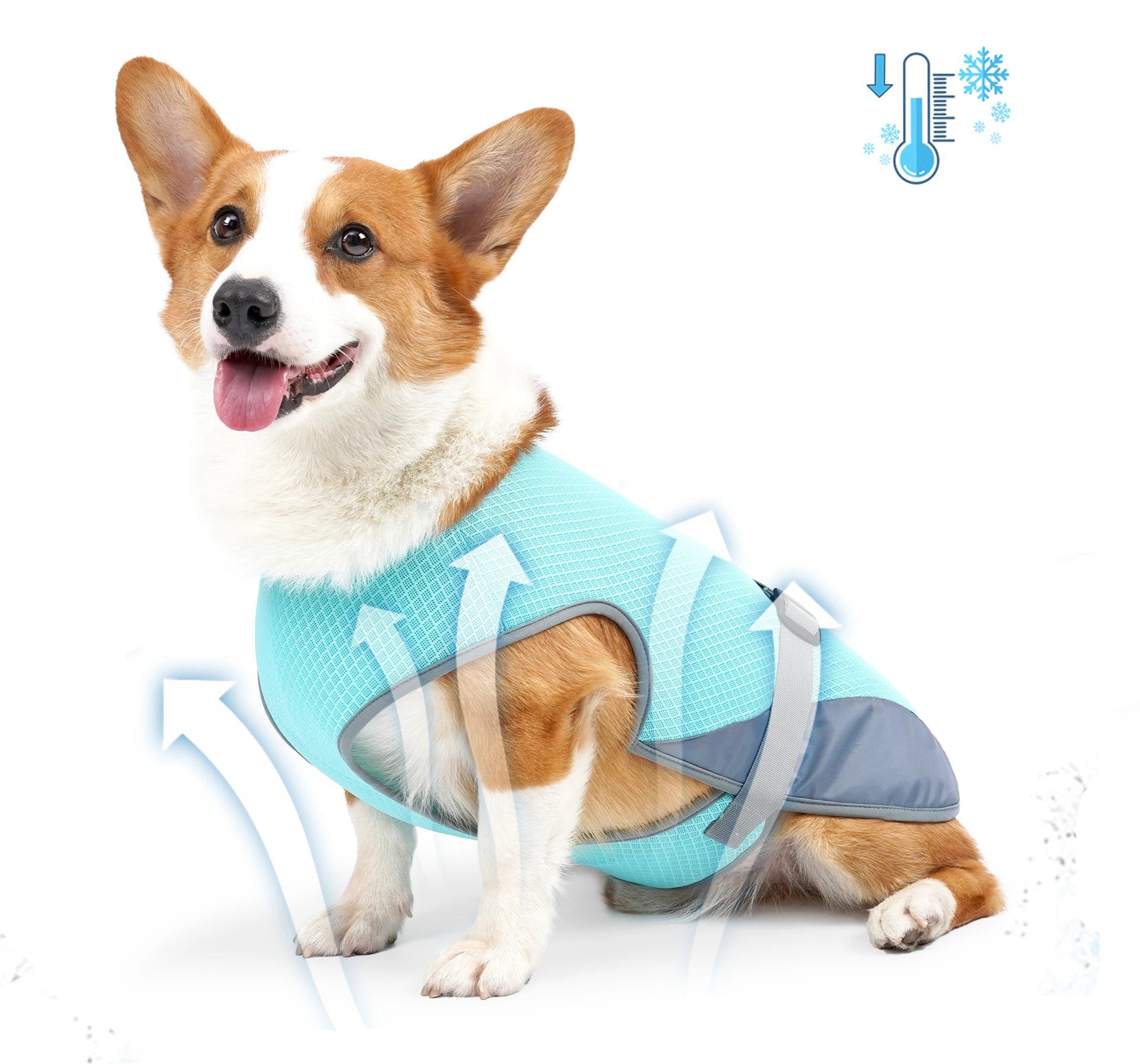 Summer Dog Cooling Vest Clothes Cooling Harness for Dogs Adjustable Vest Coat Quick Release Apparel Pet Clothing Cat Dog Clothes