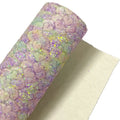 30x135CM Lace Glitter Fabric Chunky Glitter Leather PU Glitter Sheets Faux Leather Sheet for DIY Accessories