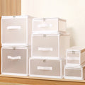 OWNSWING Plastic Clothes Organizer Wardrobe Clothes Holder for Sock Storage Bag With Handle