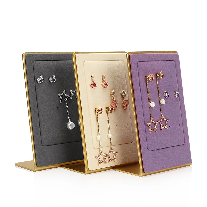 Ready to Ship Wholesale Metal Metal Display Stand Jewelry Earring Holder for Counter