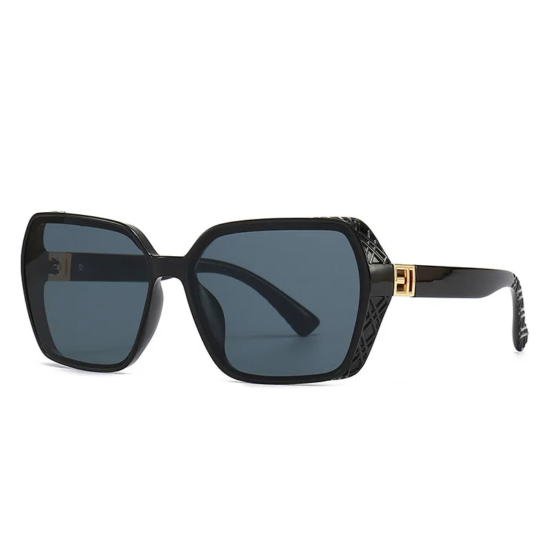 2024 Fashion Square Frame Women Sunglasses Retro Gradient Men Sun Glasses Oversized Luxury Vintage Outdoor Shades Street Wear