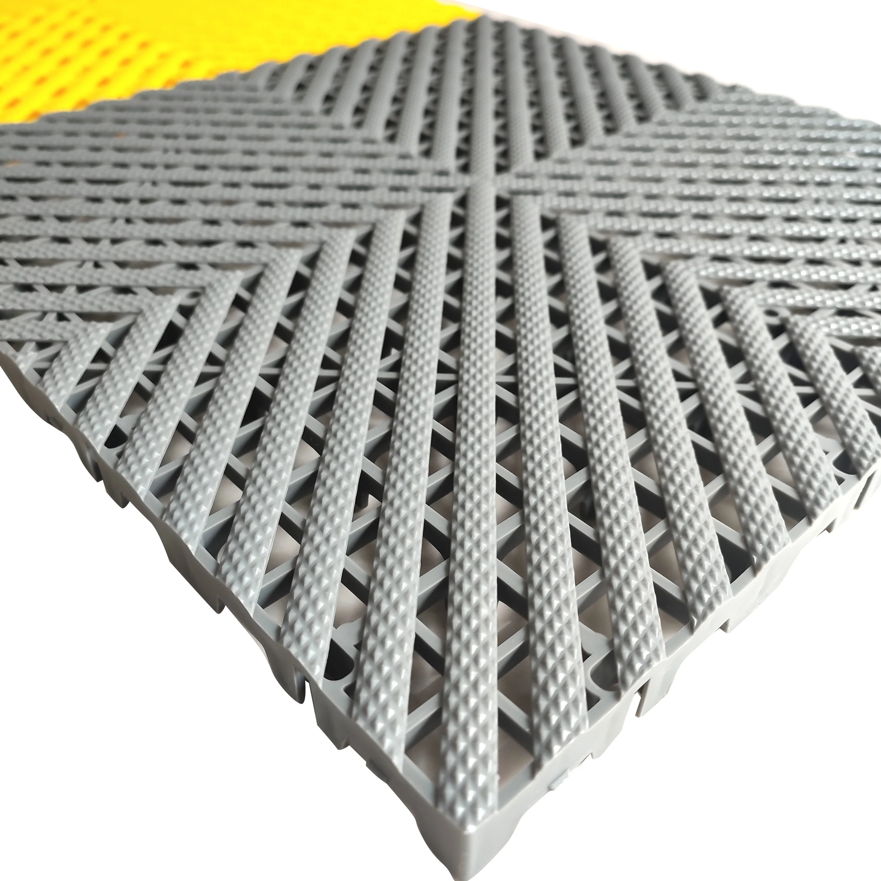 Modular Anti Slip Car Wash Free Flow Garage Floor Tiles for Parking