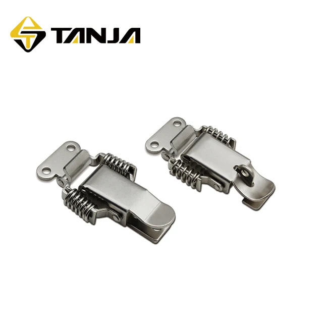 SS304 Toggle Latch Polished Spring Loaded Toggle Clamp Draw Latch Hardware