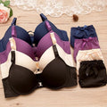 Mesh Bra and Transparent Panties Set Young Girl's Everyday Style with Lace Decoration Sexy Panty for Teens