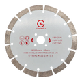 Changli Industrial OEM Nitride Hot Press 7.5inch Sintered Segment Saw Blade 22.23mm Arbor 190mm Diamond Granite Cutting Disc