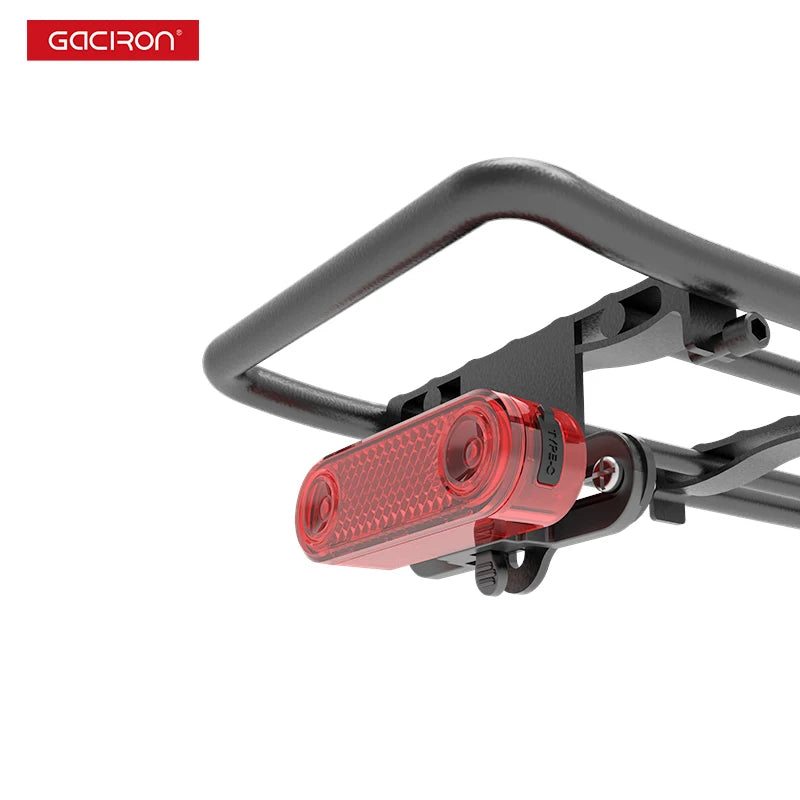 Gaciron Cycling Accessories Led Bike Light Smart Rechargeable Bike Tail Light for Bicycle Rear Rack Light