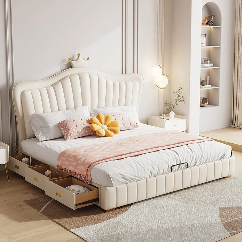 YSS Cute Shaped Best Sell Kids' Furniture Sets Kids Bed with Storage Children's Bed Set Upholstered Bed