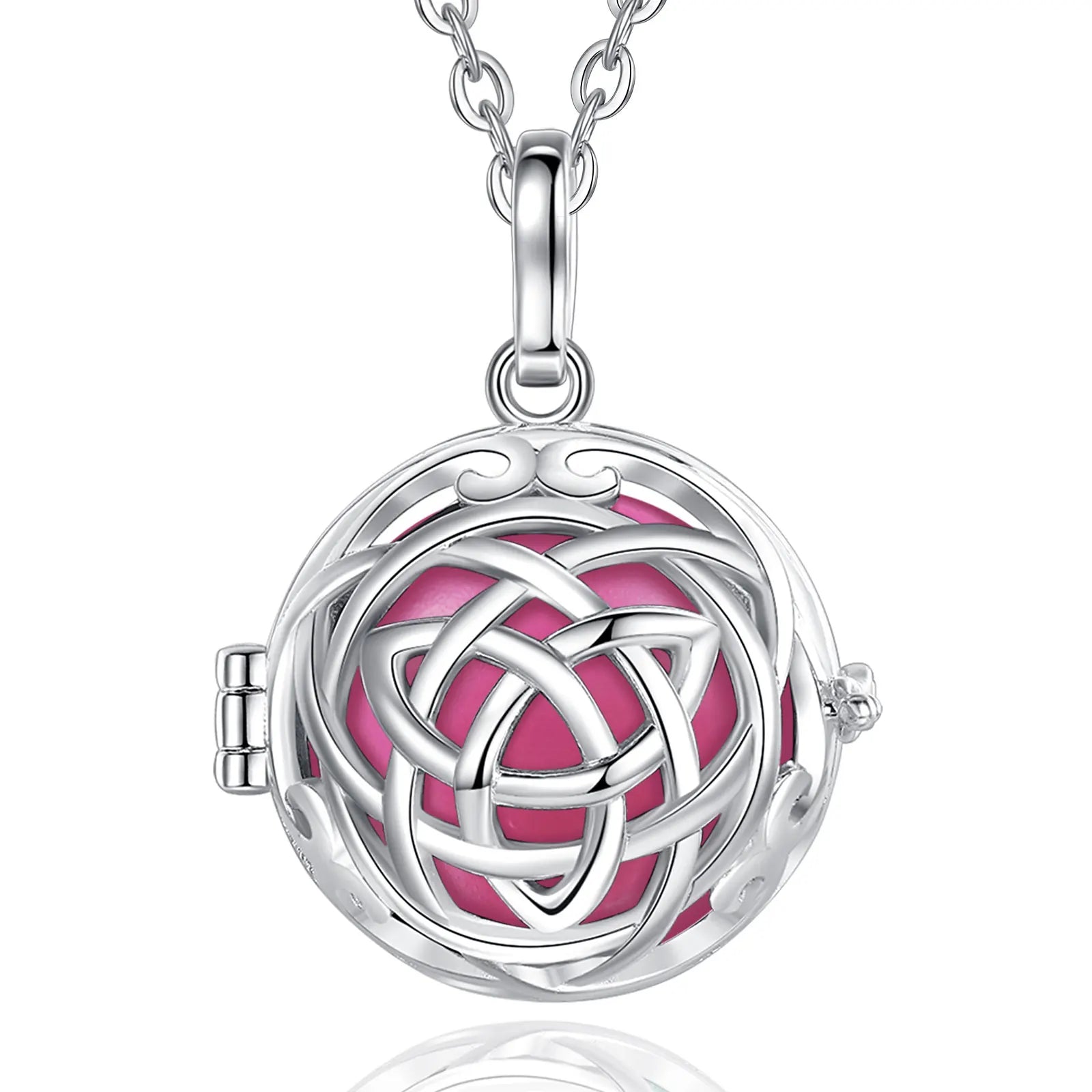 Merryshine Silver Jewelry Chime Harmony Bola Ball Women Trendy Lockets Pendant