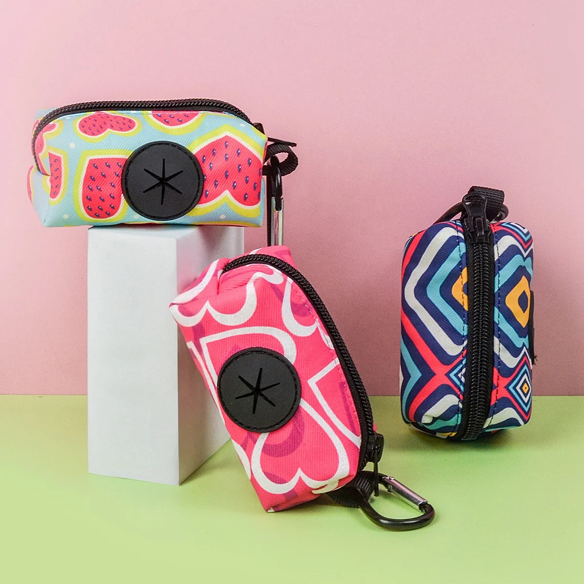 MIDEPET Custom Pattern and LOGO Accept Hot Dog Pet Dog Poop Bag Holder Dispenser With Rubber Logo Dog Poop Bag Holder MegaBDM