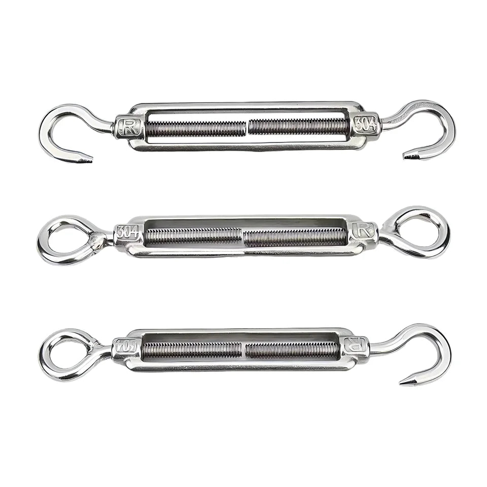 Jiuteng Wholesale Stainless Steel High Polished Surface Hook Rigging CC Turnbuckle