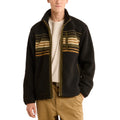 Men's Casual Warm Winter Fleece Jacket Stand Collar Full Zip OEM Service Color Blocked with Pockets