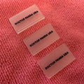 Newest Soft clear PVC Rubber Labelbrand Name Rubber Label for Uniform