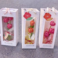 XJH 2025 Luxury Art Paper Flower Box Thickened Flower Gift Box with PVC Window for Mom for Mother's Day