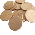 HOYE CRAFTS Unfinished Wood Round Coaster Small Size Unfinished Wood Cup Mat Handmade Beech Wood Round Circles