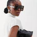 LBAshades T1866 Sun Glasses for Women Y2K Futuristic Sunglasses Outdoor Fashion Glasses Sport Oversized Frame Sunglasses