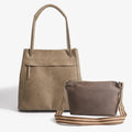 2025 Wholesale Design Tote Handbag Set Ladies Hand Bags Large Capacity Vintage PU Leather Bucket Bags for Women