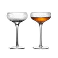 Wholesale Custom Vintage Style 180ml Capacity Wedding for Glass Tower Crystal Coupe with Unique Clear Design