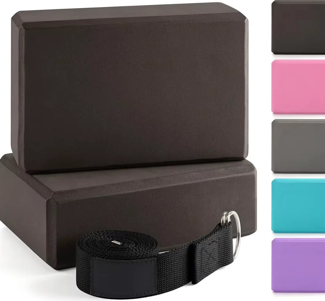 Custom Logo Pilates Yoga Blocks Set Thick Foam Eco Friendly Custom Colour Eva Yoga Blocks