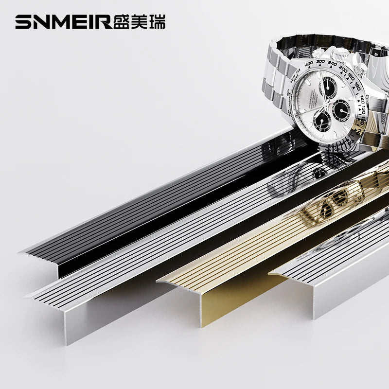 Foshan Factory Direct Stainless Steel Tile Stair Nosing Trim Modern Style OEM Logo Metal Part Material